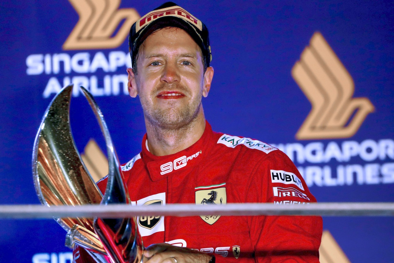 In Singapur feierte Sebastian Vettel 2019 seinen letzten Sieg. 