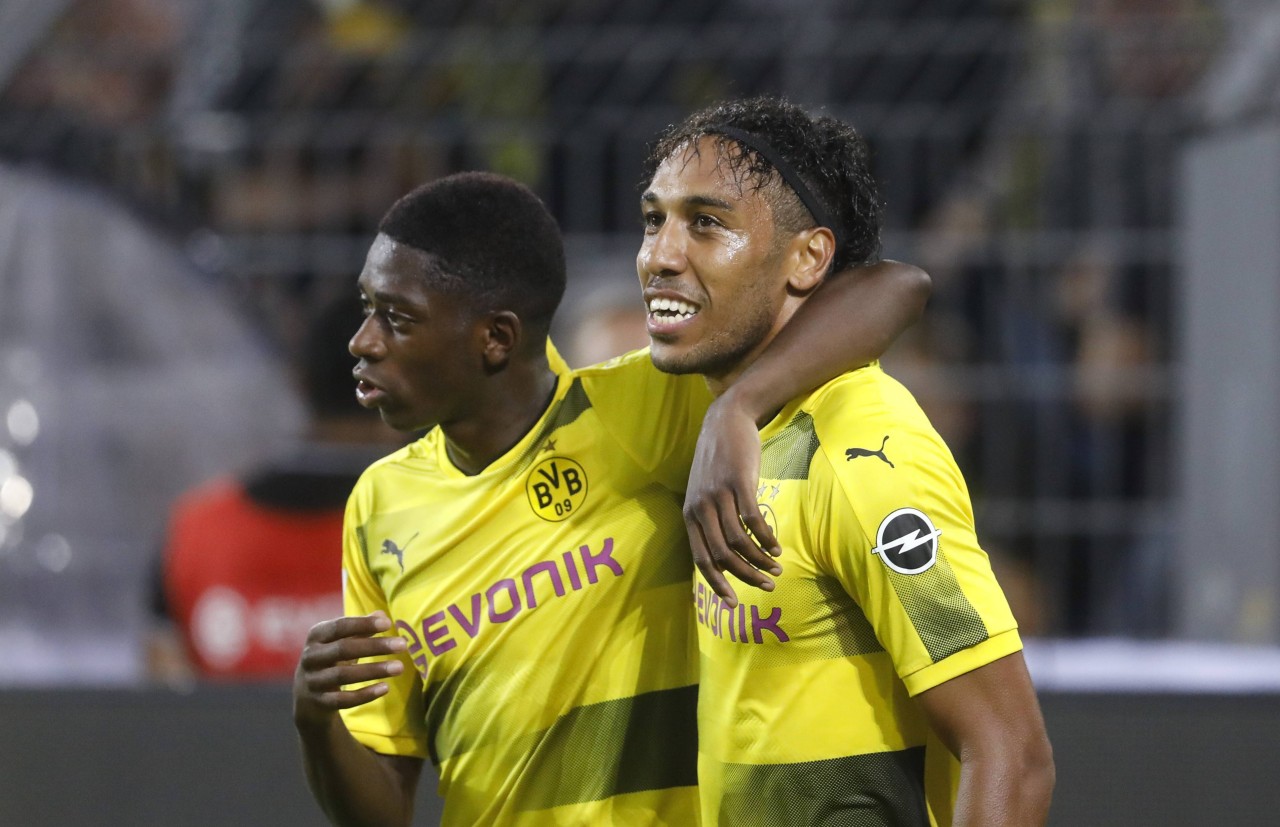 Borussia Dortmund: Auch 2017 waren Ousmane Dembélé (l.) und Pierre-Emerick Aubameyang  (r.) nicht zu stoppen. 