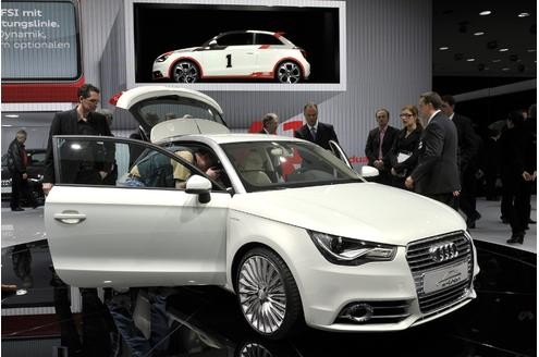 Eine weitere Hybrid-Studie: Der e-tron III von Audi auf Basis des A1 hat einen Elektromotor mit 102 PS Leistung.