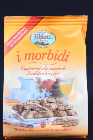 Auch die Packung Cantuccini „I Morbidi“ von Ghiott könnte besser gefüllt sein.