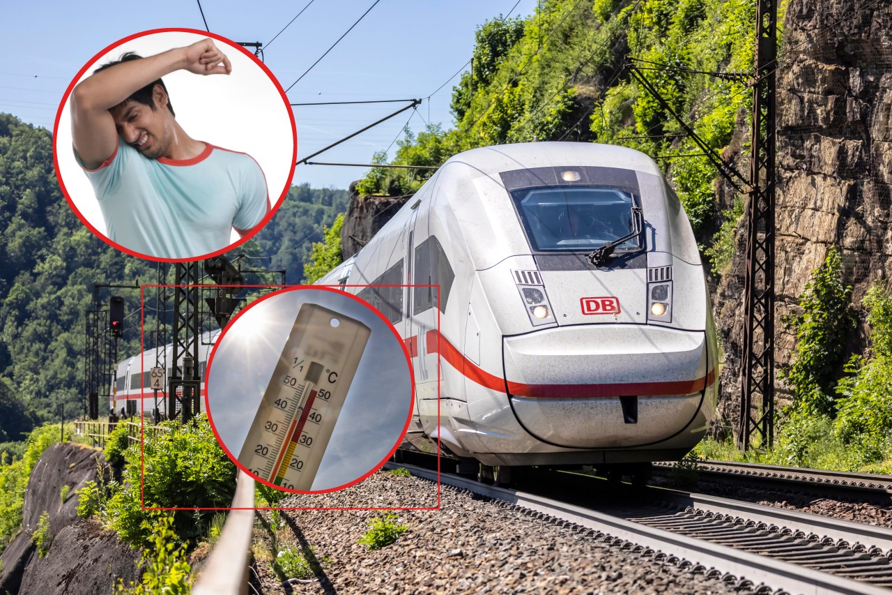 Deutsche Bahn: Klimaanlage ausgefallen und trotzdem muss die Maske aufbleiben. 