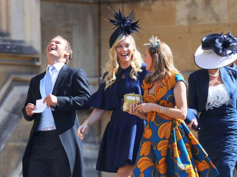 Auch die ehemalige Verlobte von Prinz Harry, Chelsy Davy (Mitte links) ist zur Hochzeit eingeladen.