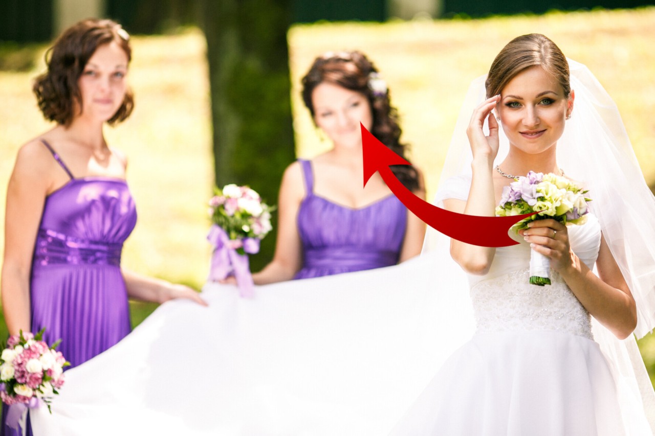 Hochzeit: Eine Brautjungfer traut ihren Augen nicht, als der Friseur mit ihrer Frisur fertig ist. (Symbolbild)
