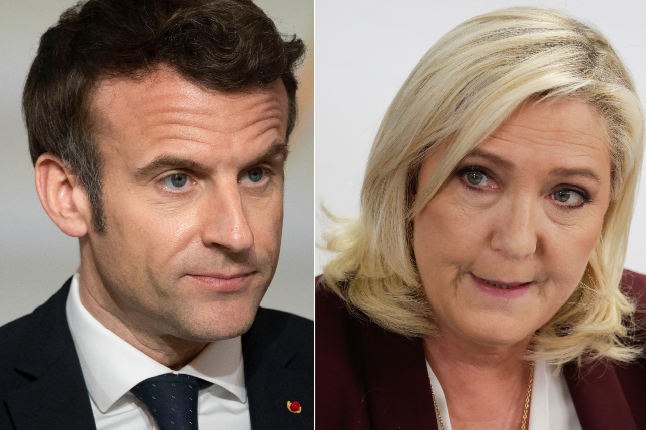 Stichwahl in Frankreich: Macron gegen Le Pen. 