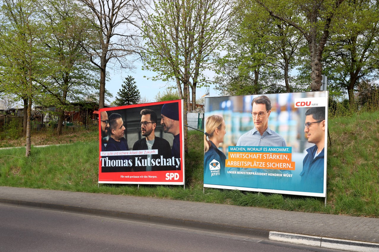 Auch bei der NRW-Wahl 2022 würden sich nach bisherigen Umfragen die CDU und die SPD ein Kopf-an-Kopf-Rennen liefern. (Symbolbild)
