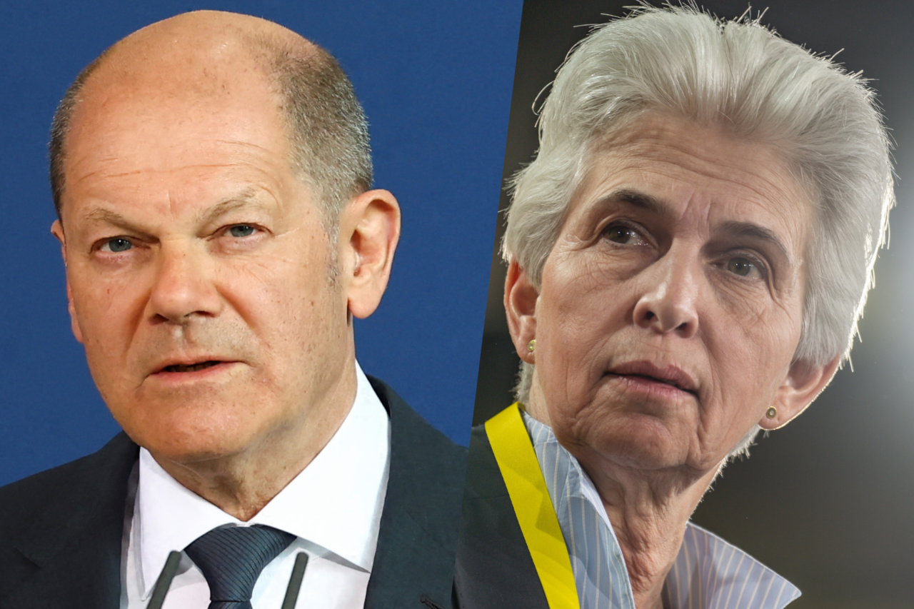 Kanzler Scholz wird öffentlich angezählt von Strack-Zimmermann (FDP). 