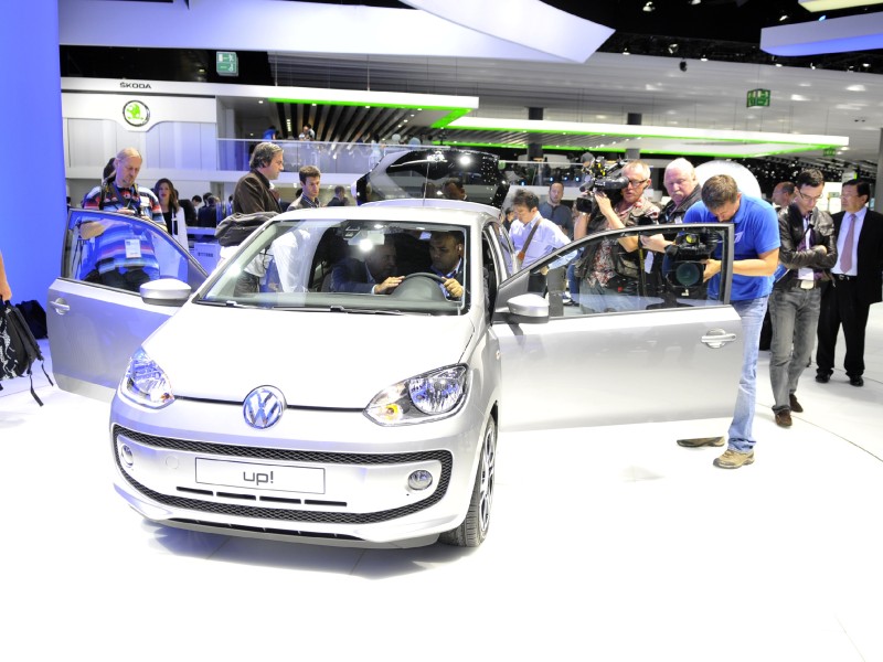 Ganz in weiß - der neue VW up! Foto: Denise Ohms