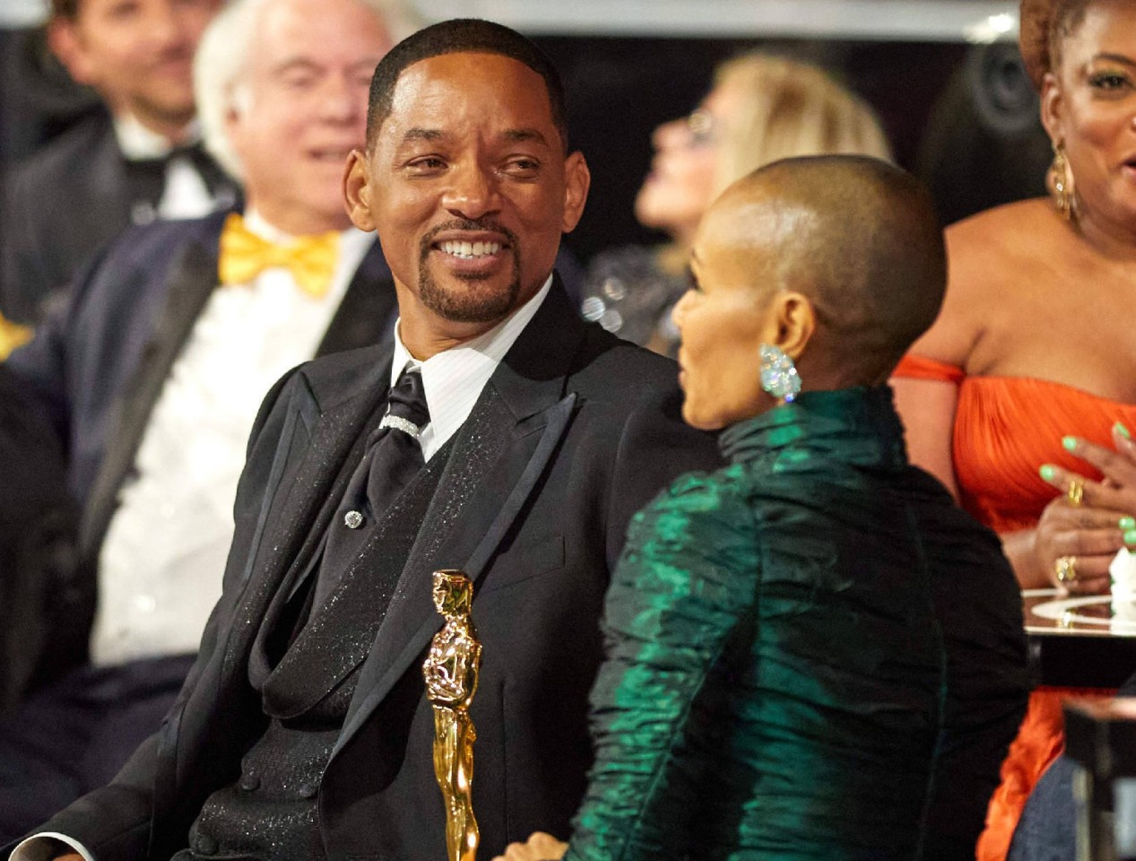 Will Smith und seine Frau Jada bei den Oscars.