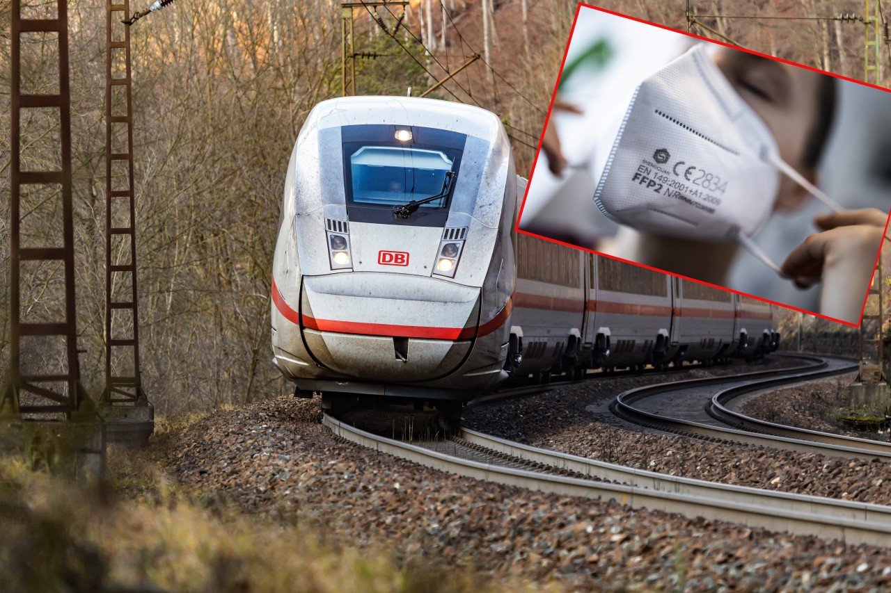 Deutsche Bahn: Im ICE fällt die Klimaanlage aus. Darf in so einem Fall die Maske abgenommen werden? (Symbolbild) Deutsche Bahn: Im ICE fällt die Klimaanlage aus. Darf in so einem Fall die Maske abgenommen werden? (Symbolbild)