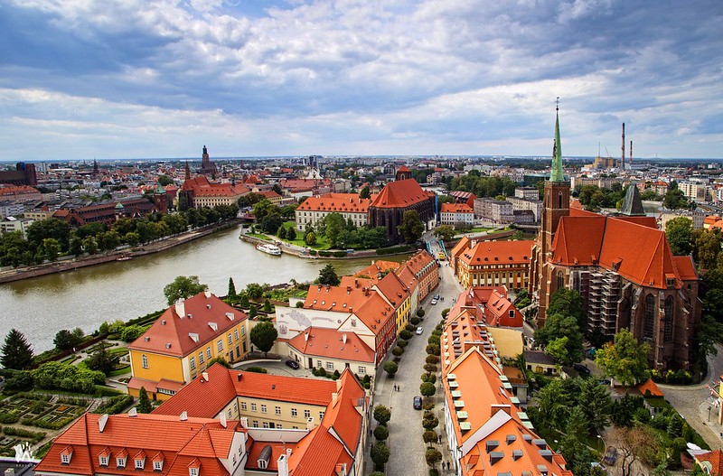 Die Dominsel im heutigen Wroclaw.