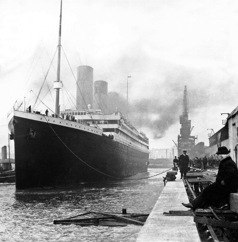 Die echte Titanic im Hafen von Southampton: Auf ihrer Jungfernfahrt nach New Yorks sank sie in den frühen Morgenstunden am 15. April 2012. 1500 Menschen starben.