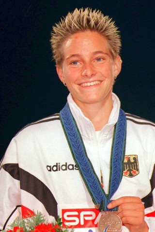 Yvonne Buschbaum gewann 1998 die Bronzemedaille bei den 17. Leichtathletik- Europameisterschaften in Budapest. 
