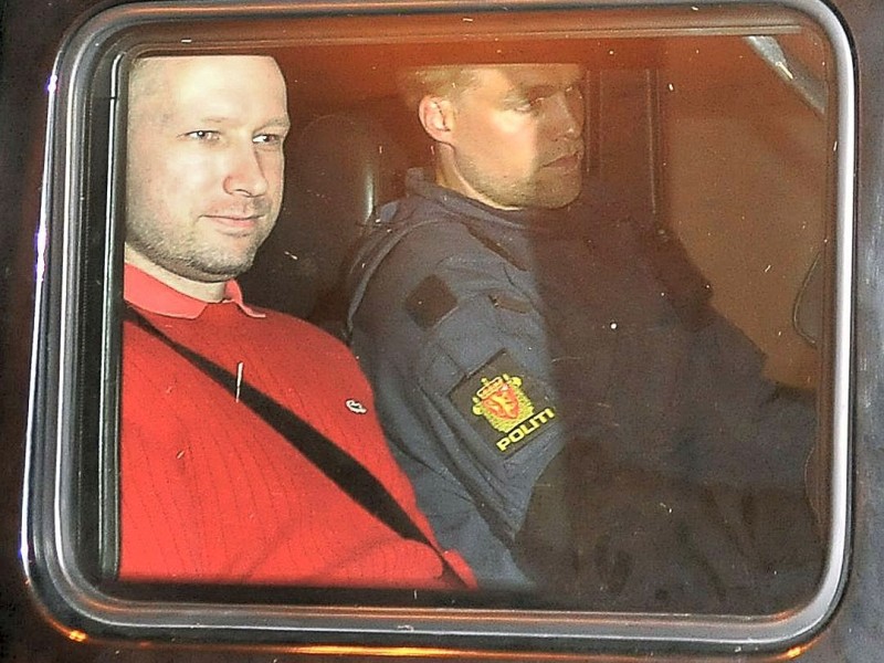 Breivik bei seiner Festnahme im Juli letzten Jahres.
