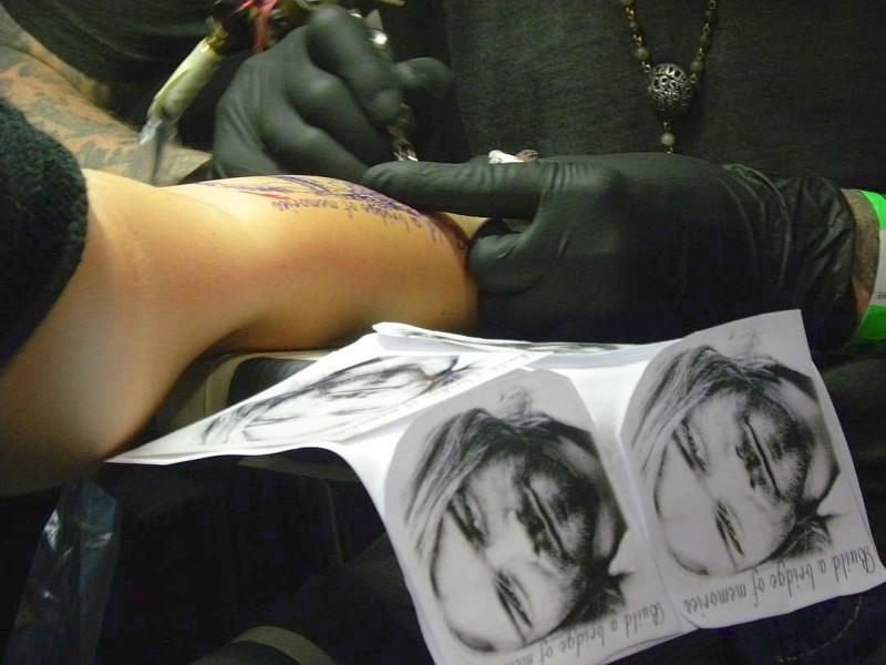 Curt Cobain als Tattoo-Motiv.