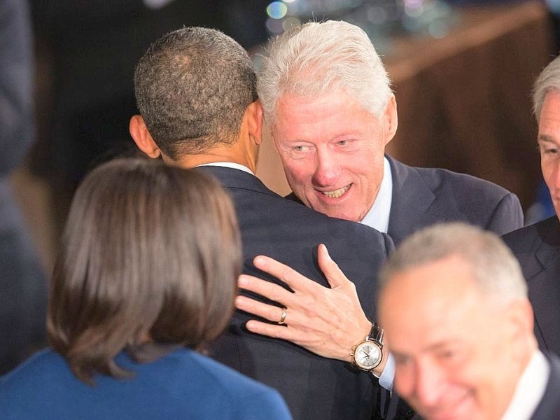 Gratulation vom Ex-Präsidenten Bill Clinton,...