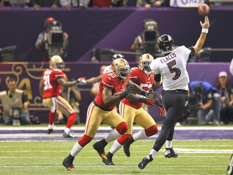 Baltimore Ravens gegen die San Francisco 49ers - das war die Begegnung bei der 47. Ausgabe des Super Bowl. Football-Fans kamen voll auf ihre Kosten.