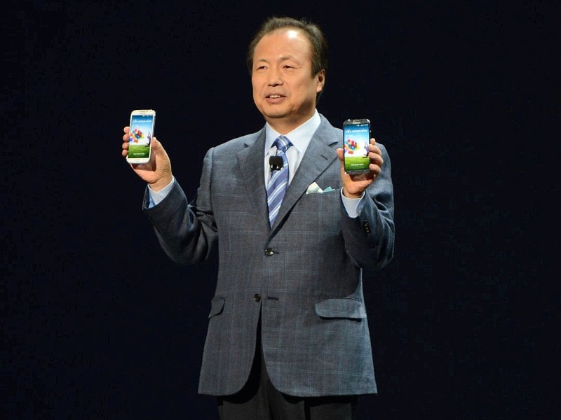 Vorgestellt wurde das Gerät vom Samsung-Chef J.K. Shin.
