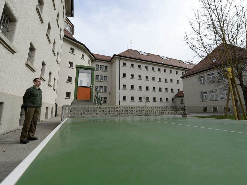 So sieht es in der JVA Landsberg aus: der Gefängnis-Innenhof.