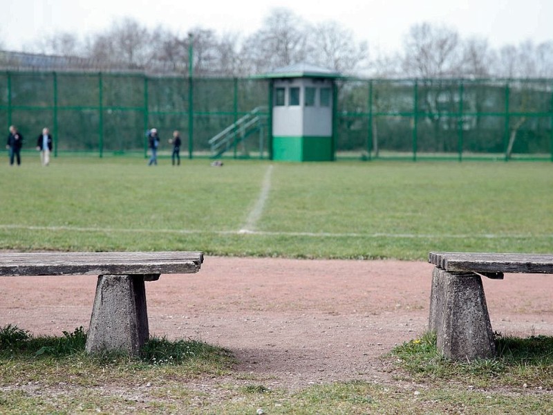 Die JVA Landsberg hat auch einen Fußballplatz.