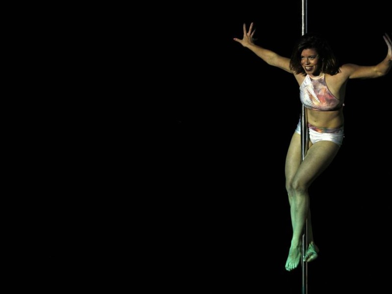 Ein Pole-Dance-Wettbewerb in Buenos Aires.
