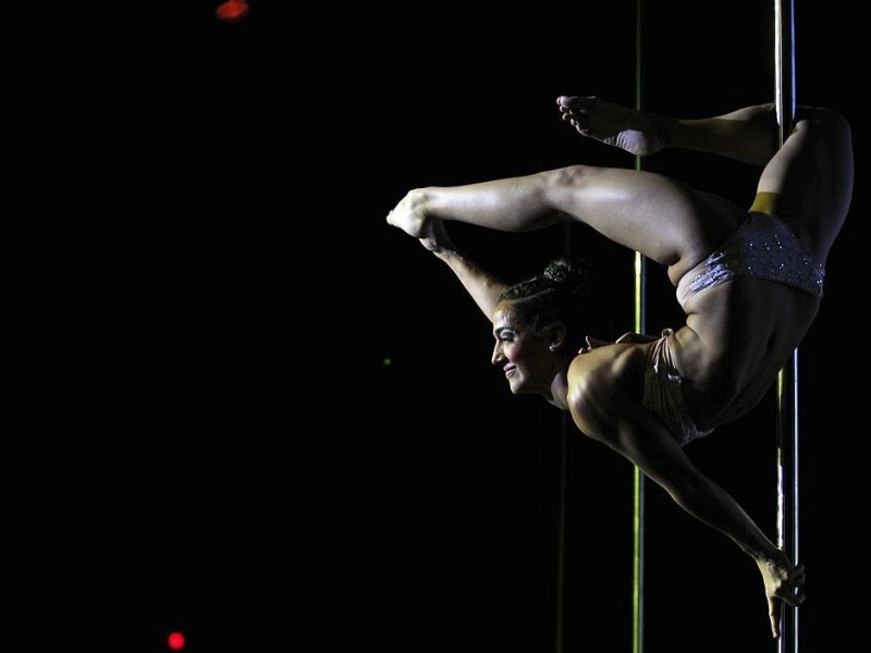 Ein Pole-Dance-Wettbewerb in Buenos Aires.