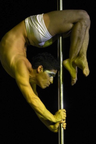 Ein Pole-Dance-Wettbewerb in Buenos Aires.