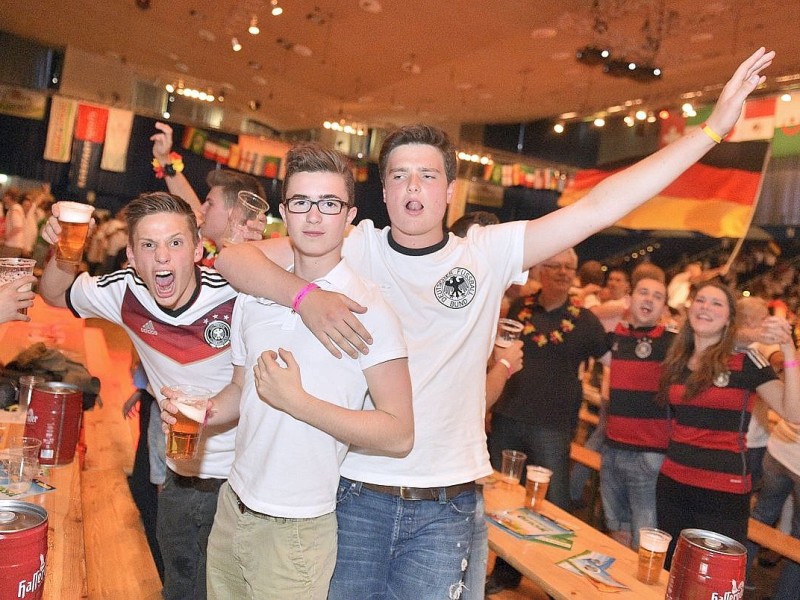 Public-Viewing in Essen.