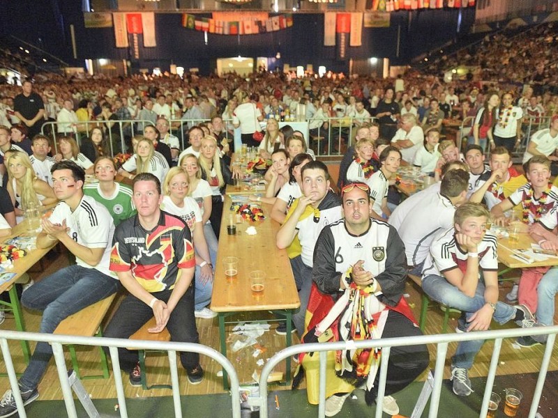 Public-Viewing in Essen.