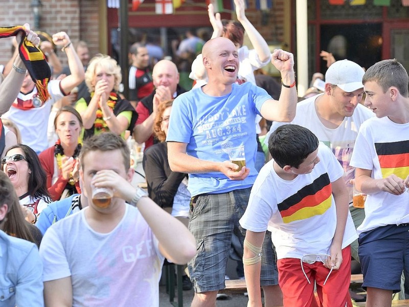Public-Viewing in Essen.