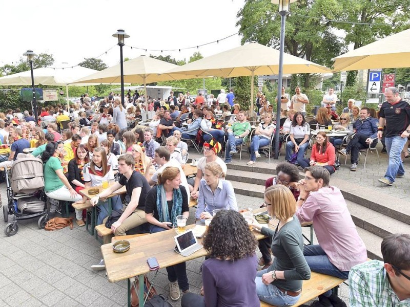 Public-Viewing in Essen.