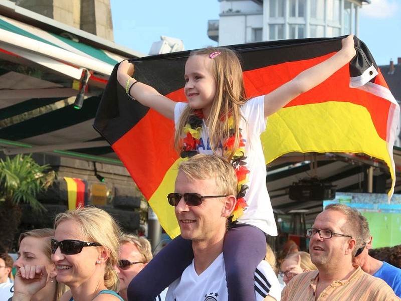 Public-Viewing in Düsseldorf.