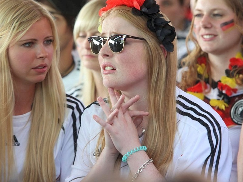 Public-Viewing in Düsseldorf.