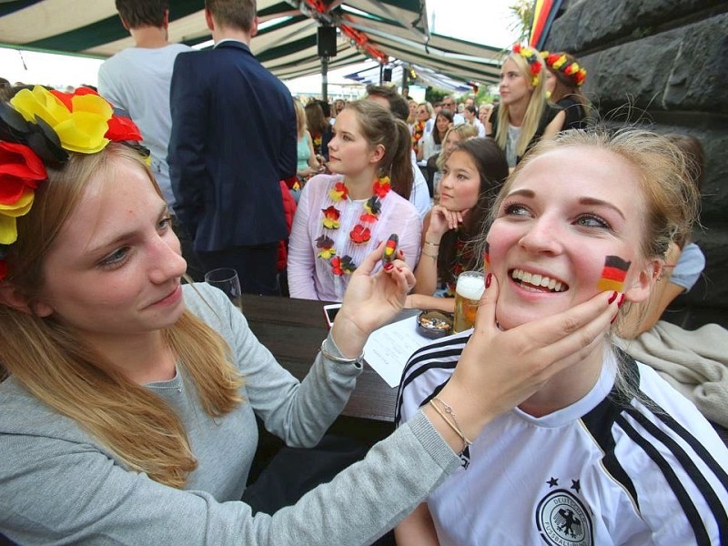 Public-Viewing in Düsseldorf.