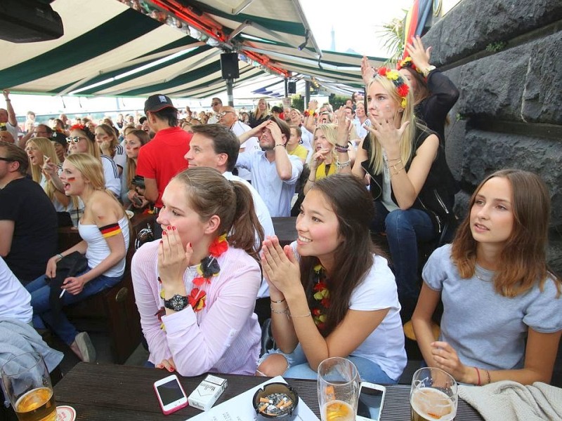 Public-Viewing in Düsseldorf.