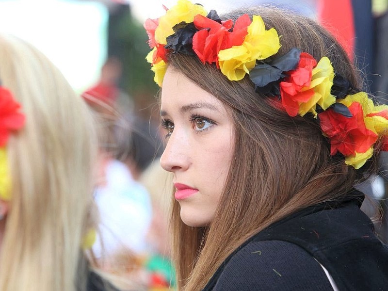 Public-Viewing in Düsseldorf.