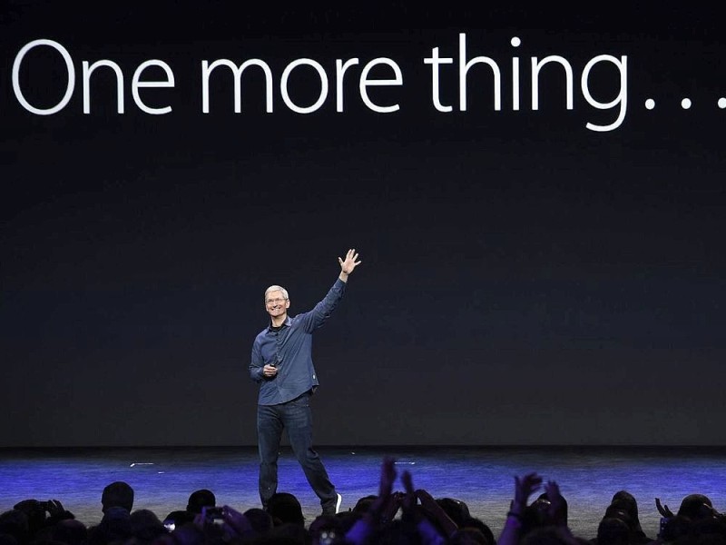 One more thing - eines noch: Am Ende seiner Präsentation von Apple-Neuheiten verkündete...