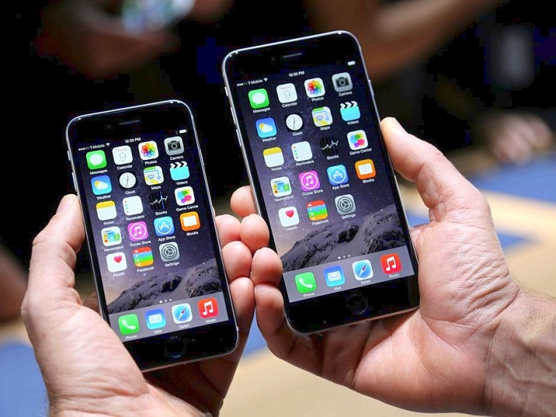 ... stellte die neuen iPhone-Modelle vor. Das iPhone 6 und das iPhone 6 Plus...
