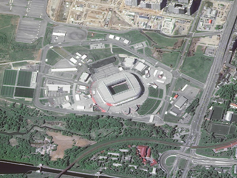 Das Spartak-Stadion in Moskau. 