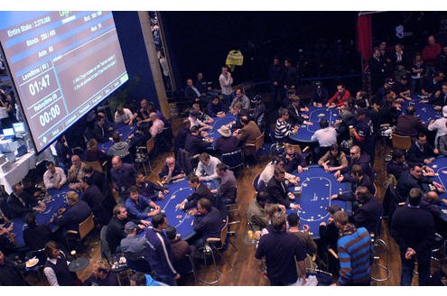 Das größte europäische Poker Turnier der European Poker Tour mit ca 500 Teilnehmern 2007 in Dortmund
