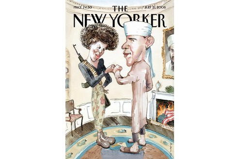 Noch ein Cover: Obama-Karikatur auf dem Titelblatt des New Yorker-Magazins.