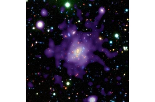 Eine ganze Gruppe von Galaxien auf einem Fleck.
Bild: Nasa