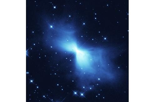 Diese Hubble-Aufnahme zeigt Licht aus dem Bumerang-Nebel.
Bild: Nasa