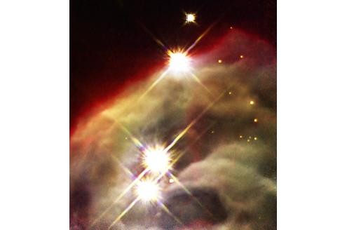 Eine Infrarot-Nahaufnahme eines Sternennebels. 
Bild: Nasa