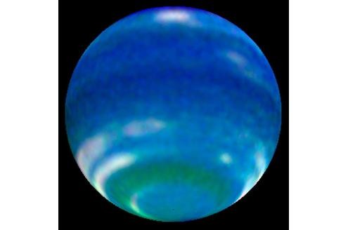 Diese Aufnahme des Neptun machte das Hubble-Teleskop im Jahr 2002.
Bild: Nasa