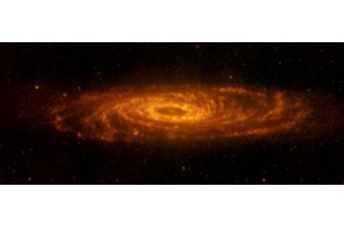 Diese Zwillingsgalaxie der Milchstraße wurde 1784 von William Herschel - dem Erfinder des Infrarotlichts - entdeckt. 
Bild: Nasa