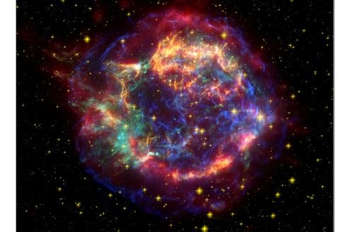 Vor 325 Jahren zerstörte eine Supernova diesen Stern. 
Bild: Nasa
