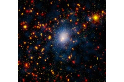 Die Kollision zweier Galaxien. 
Bild: Nasa