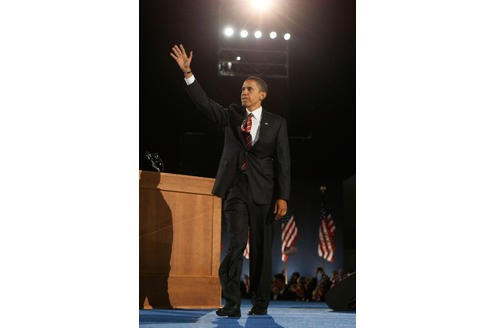 Obama am 4. November 2008, dem Tag seines Wahlsiegs.