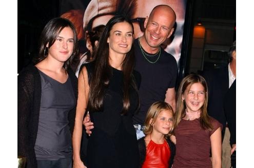 Bruce Willis und Demi Moore gaben ihren Kindern die Namen Rumer Glenn, Tallulah Belle und Scout LaRue gegeben.