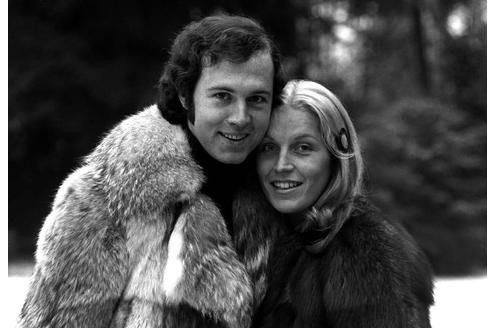 Franz Beckenbauer mit seiner Frau Brigitte.